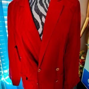 Red Chanel Blazer